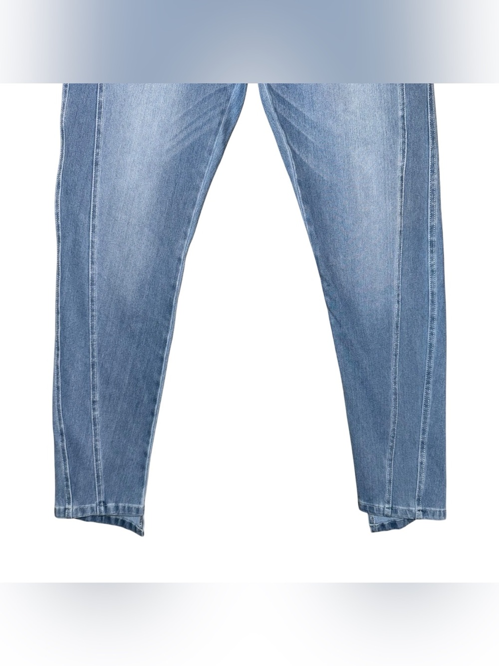 NWT HALARA Flex High Waisted Casual Skinny Jeans Pockets Medium Blue Large Tall - Picture 8 of 15